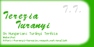 terezia turanyi business card