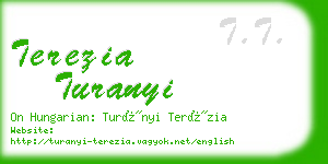 terezia turanyi business card